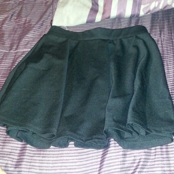 All black skirt