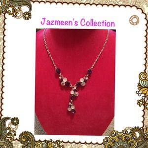 Purple + pink necklace