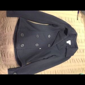 Navy blue pea coat