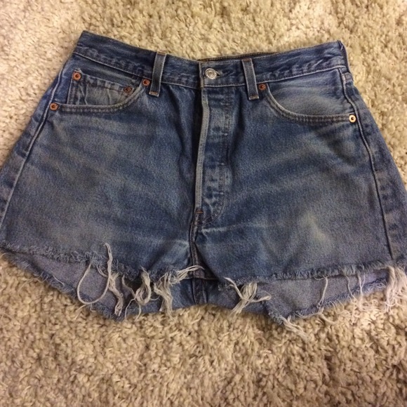 Levi's High Waisted Jean Shorts
