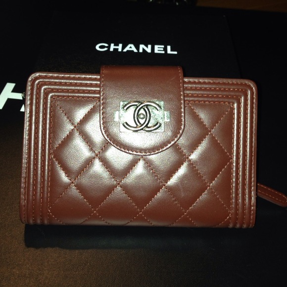 CHANEL Handbags - CHANEL quilted boy wallet. ❌Sold❌