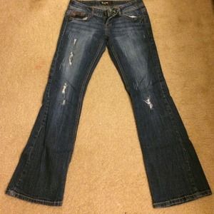 Distressed jeans