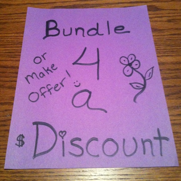 Bundle up and SAVE even more! Open to offers!