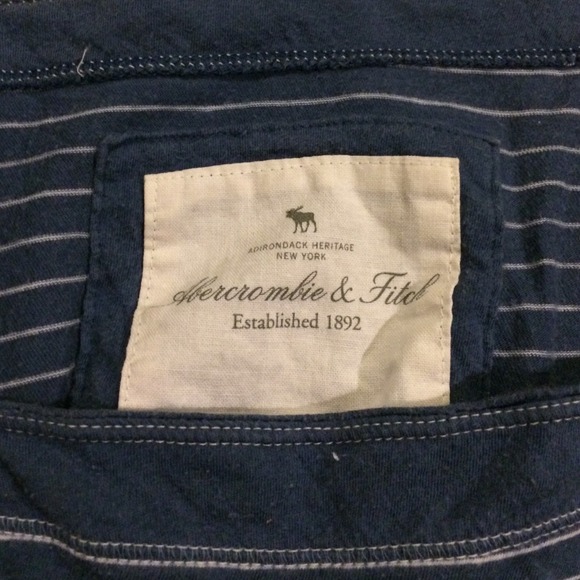 Abercrombie blue babydoll striped top - Picture 2 of 2