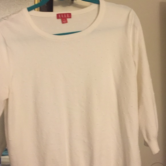 Elle white sweater