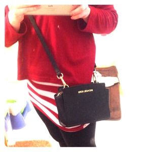 Authentic Michael Kors black mini selma!