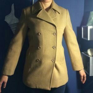 Express Camel Wool Coat