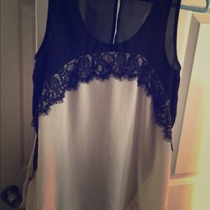 Sheer dress tank