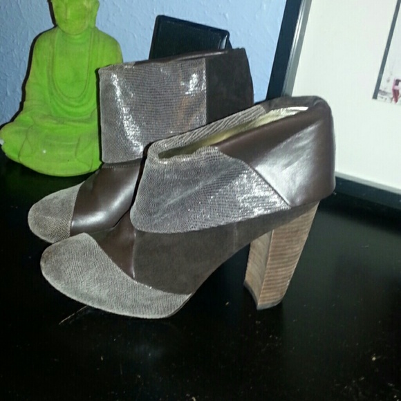 Matt Bernson patchwork leather boots.