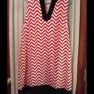 Garnet and black chevron game day outfit