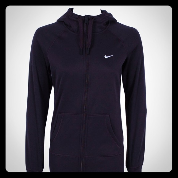 Nike Outerwear - New Black Nike Zip up Sweatshirt Hood❤️
