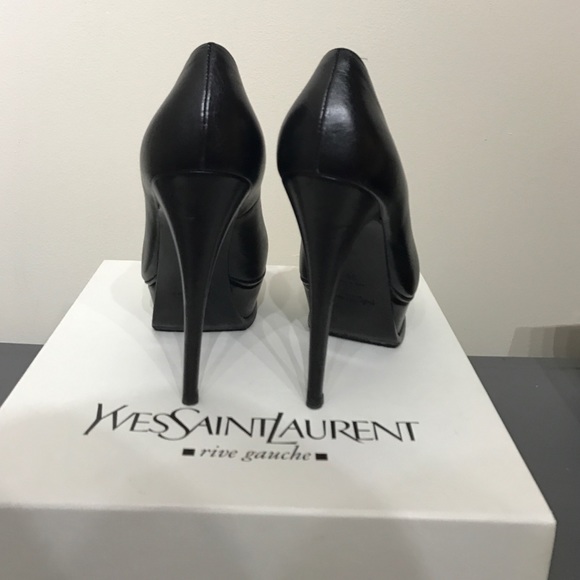 Ysl platform pump size 6 black leather - Picture 4 of 6