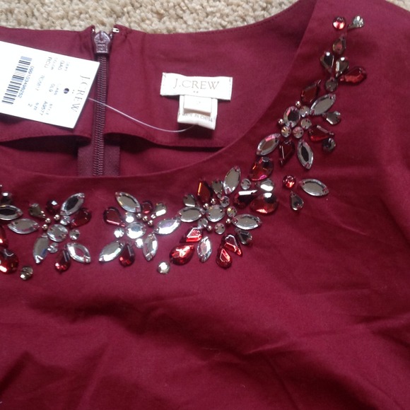 NWT J. Crew Necklace Top - Picture 2 of 3