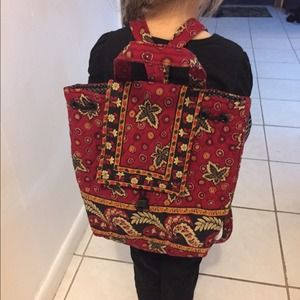 NWOT Vera Bradley red knapsack