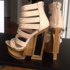 Beau & Ashe gladiator cutout heels