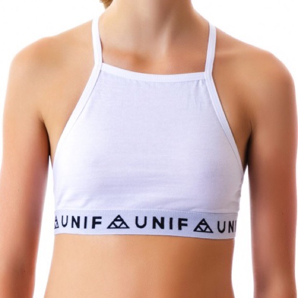 RESERVED UNIF Bad Sport Bra in White Medium NWT