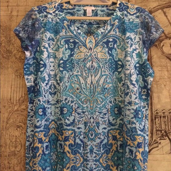 Blue chicos top