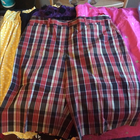 Plaid shorts