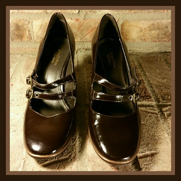 Mary Jane Brown Heels - Picture 2 of 4