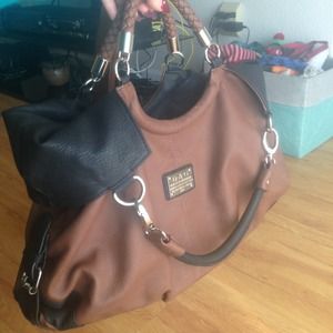 Dolce and Gabbana purse brown and black