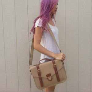 tan satchel