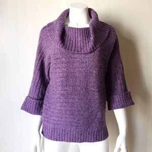 Convertible 3 Way Purple Sweater