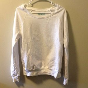 White boat neck sweater