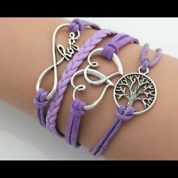 2 for 15! NWT Purple Friendship Bracelet