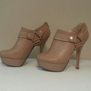 Tan booties