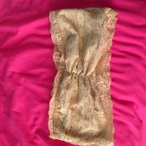 Delia's Tan lace Bandeau