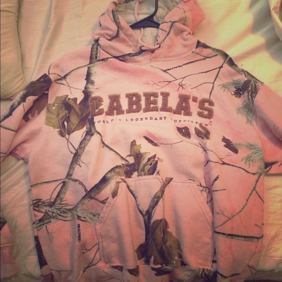 Cabelas pink camp hoodie - Picture 1 of 1