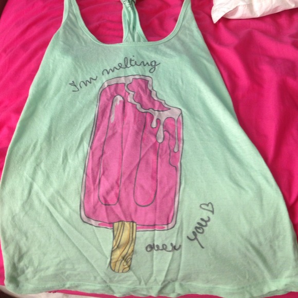 Forever 21 Graphic tank Mint