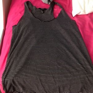 Forever 21 Striped Racerback tank