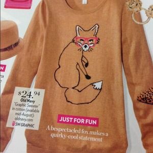 Old Navy Fox Sweater
