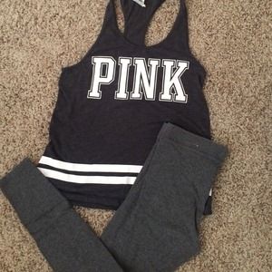 PINK VS: Tank/Dorm Leggings