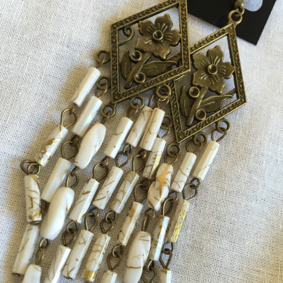 Monika Rose SF Jewelry - 🔴SOLD🔴 Rose White Wind Chime Earrings