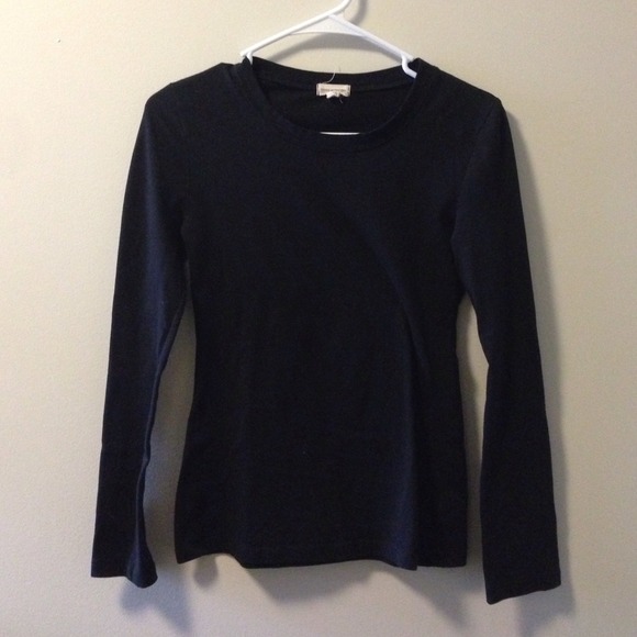 Black long sleeved top
