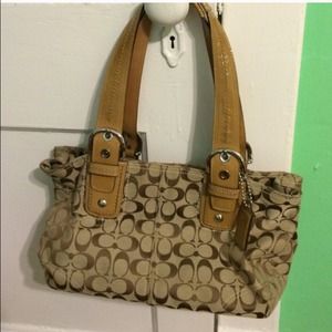 Brown coach purse