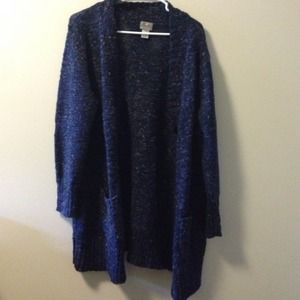 Navy knit cardigan