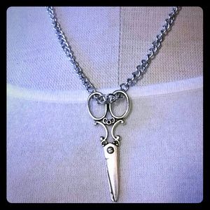 Large Scissor Hairdresser Necklace