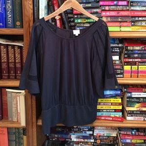 Navy Top from Anthropologie