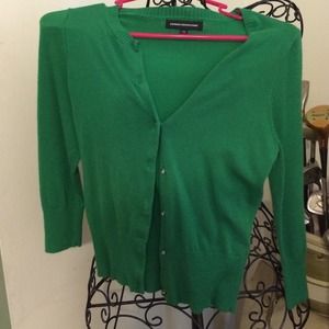 Express green cardigan