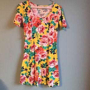 Yellow flower dress