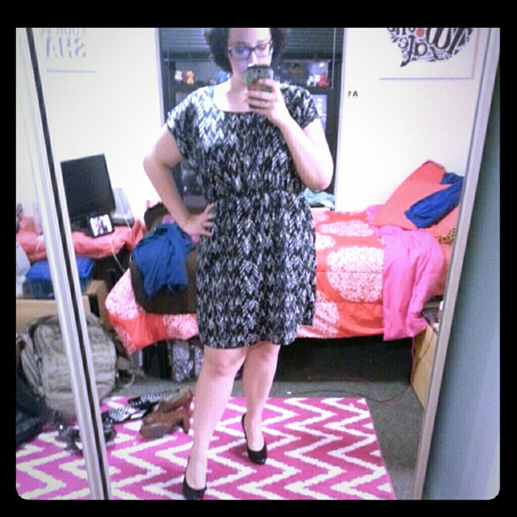 Black and White Day Dress