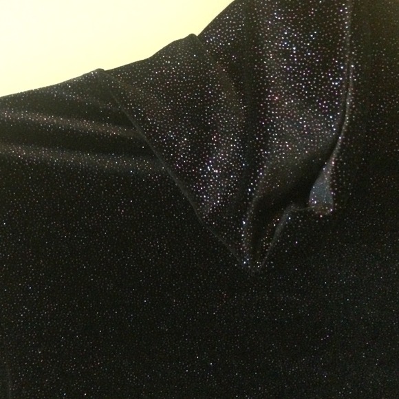 American Apparel Stardust Velvet Crop Turtleneck - Picture 2 of 4