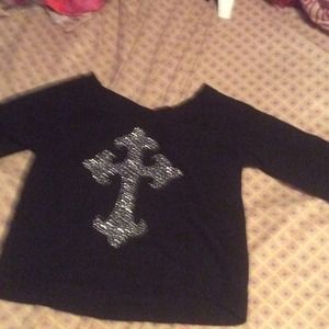 Black cute long sleeve shirt