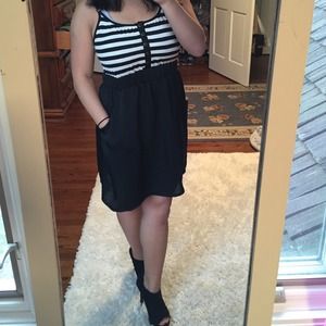 Black and white dress