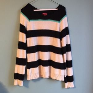 Black and white striped sweater