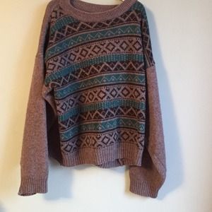 Wool patterned sweater