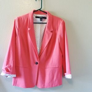 Kenzie pink blazer.